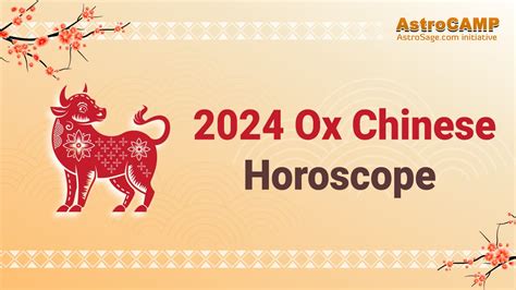 ox horoscope 2024|2024 Chinese Ox Horoscope: Forecast.